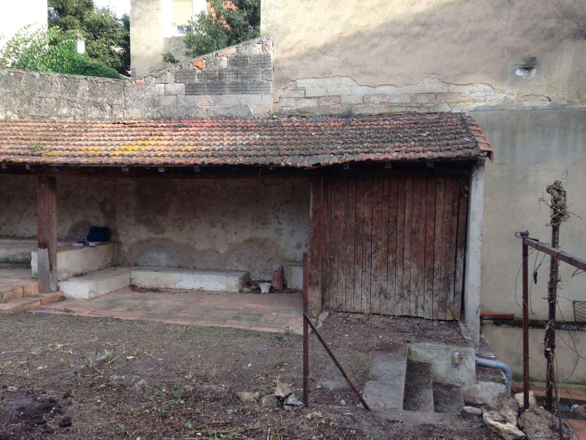 Avant travaux - Création d'un abri de jardin d'une maison de ville à Salon de Provence