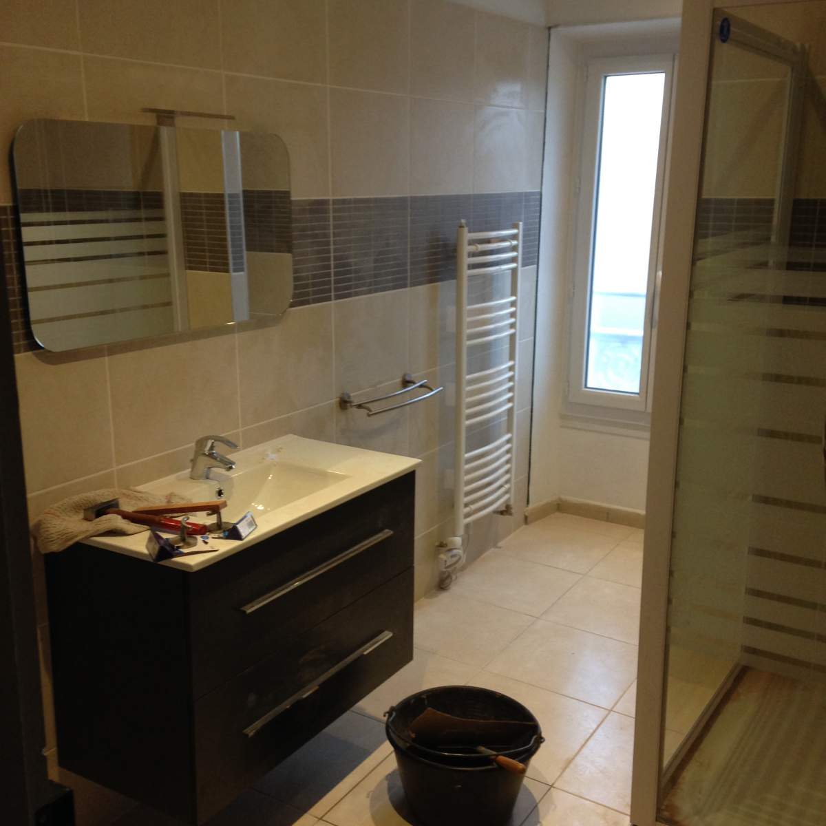 Rénovation d'un appartement à Salon de Provence -salle de bain
