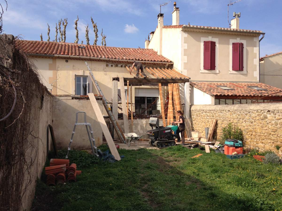 Rénovation d'un pavillon des années 1900 à Salon de Provence 13300-Démolition de l'existant